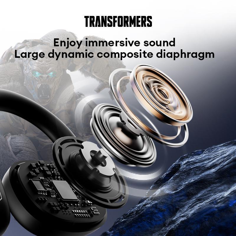 Transformers TF-T18 Wireless Ear Hanging Earphone, Bluetooth-compatible Earbuds, Low Latency HIFI Sound Quality Long Range Wireless Earbuds, Audio Earbud, Gifts for Boyfriend