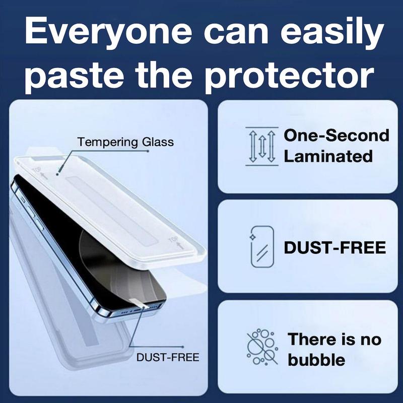 MIAOTIEMO Tempered Glass Screen Protector, Anti-scratch Smartphone Screen Protectors, Phone Accessories Compatible with iPhone 15 14 13 12 11 XS Pro Max Plus 16 Series