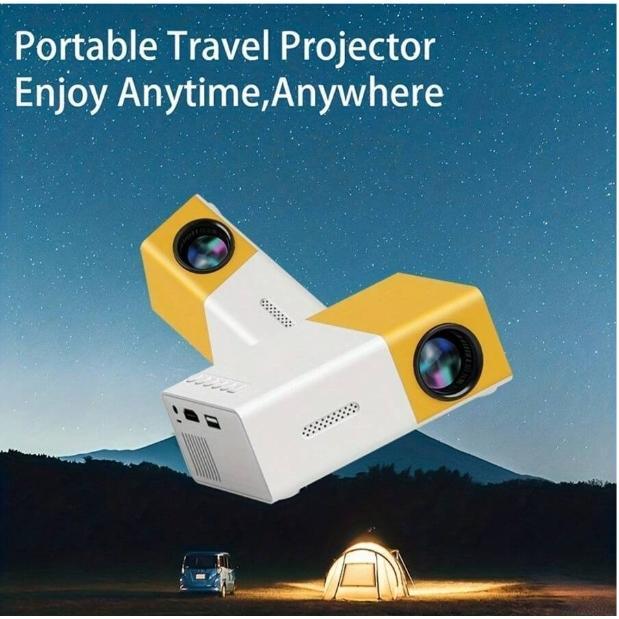 YG300 HD Mini Projector With HDMI-Compatible, USB And SD Memory-Enhance Your Movie, TV And Game Experience, With Stand, Suitable For Outdoor Camping  Drive-In  Home Theater Projector Audio Adapter Audio Adapter Android Connection polk audio Micro Screen