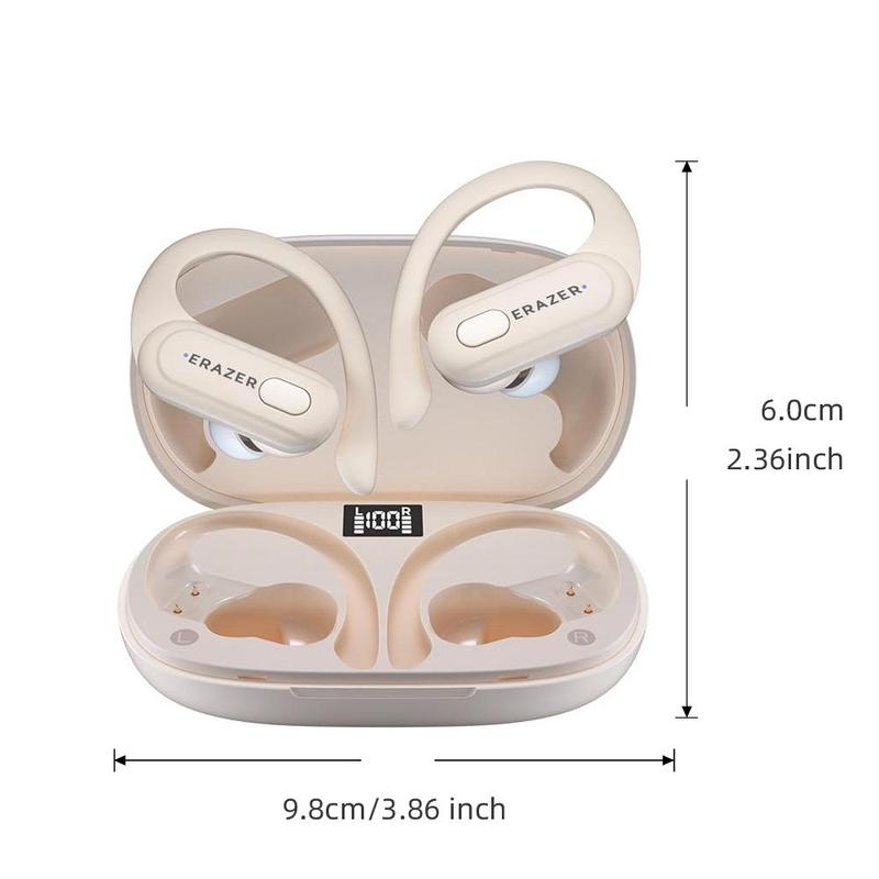 ERAZER XT60PRO True Wireless Earbuds with Built-in Microphone，Battery LED Display, IPX5 Waterproof Sports Earphone, Fall Gift