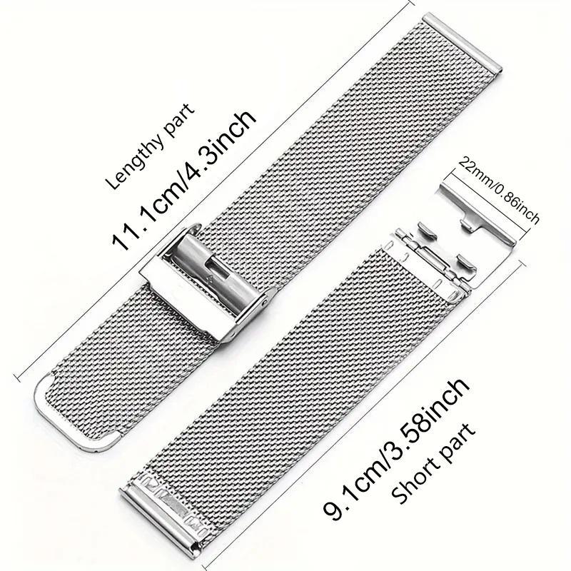 Fashion Smart Watch Band (Band Only), High Quality Smart Watch Replacement Band, Watch Accessories Compatible with Samsung Galaxy Watch 4 5 6 Huawei GT 2e 2 3 4