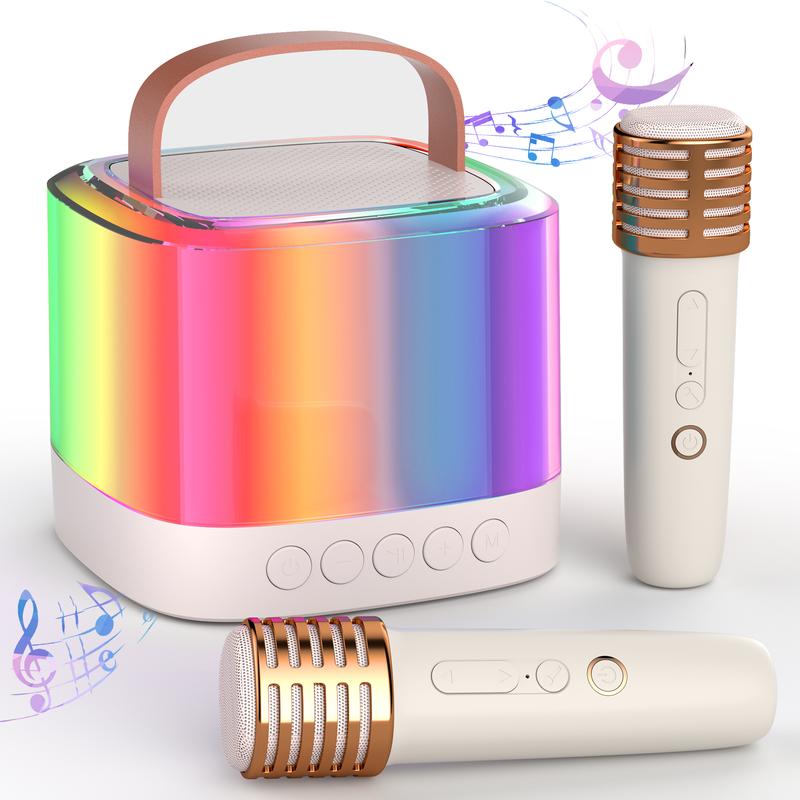 Featuring two Bluetooth microphone speakers, dual wireless microphones and colorful lights, the new 2024 Portable Karaoke Machine is loved by kids and adults alike, making it the perfect birthday gift for boys and girls ages 4-12. Audio Smartphone