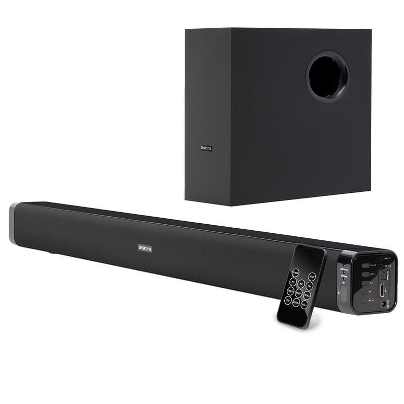 Deco Gear 60W Soundbar with Subwoofer - Premium 2.1 Channel Audio - Wireless Connectivity