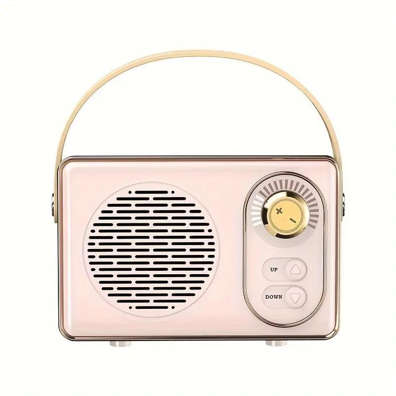 Retro Wireless Bluetooth-compatible Speaker, Portable Wireless Fashion Speaker with Built-in Portable Hanging Rope, Subwoofers, Mini Creative Speaker for Outdoor