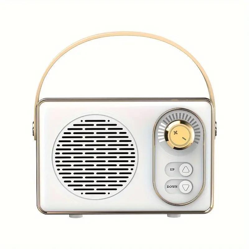 Retro Wireless Bluetooth-compatible Speaker, Portable Wireless Fashion Speaker with Built-in Portable Hanging Rope, Subwoofers, Mini Creative Speaker for Outdoor