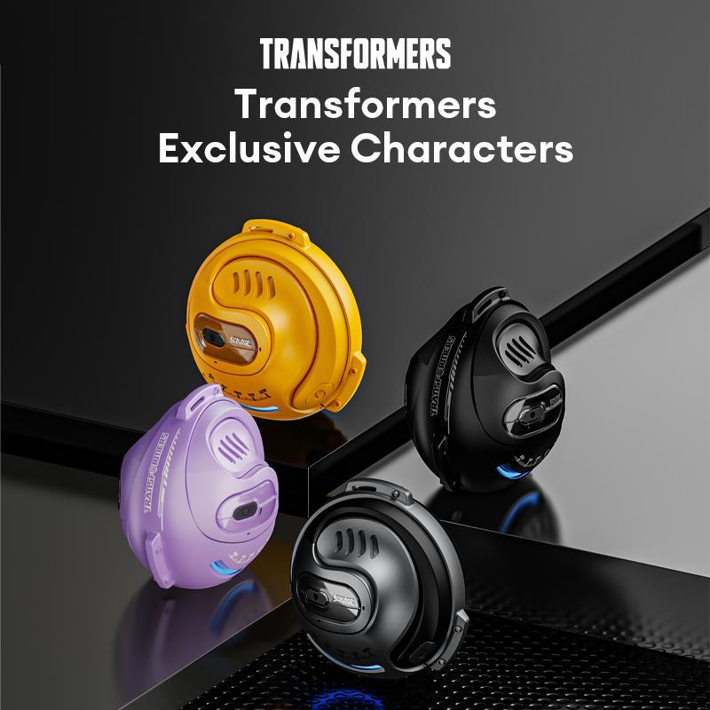 Transformers TF-T07 Wireless Earbuds with Mic, Noise Cancelling Low Latency BT Gaming Headset, Music Earphones, Summer Gifts, Wireless Headphones