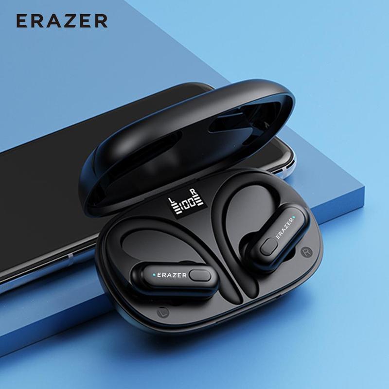 ERAZER XT60PRO True Wireless Earbuds with Built-in Microphone，Battery LED Display, IPX5 Waterproof Sports Earphone, Fall Gift