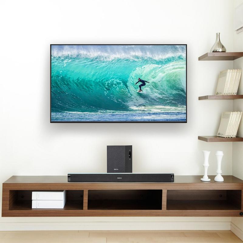 Deco Gear 60W Soundbar with Subwoofer - Premium 2.1 Channel Audio - Wireless Connectivity