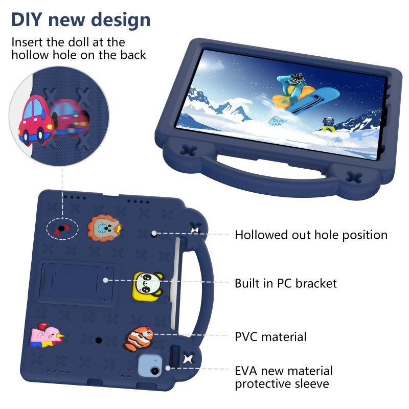 Tablet Case with Foldable Stand, 1 Count Cute Cartoon Pattern Tablet Protective Cover, Tablet Protector for iPad Mini 1 2 3 6 iPad Air Pro 11 13