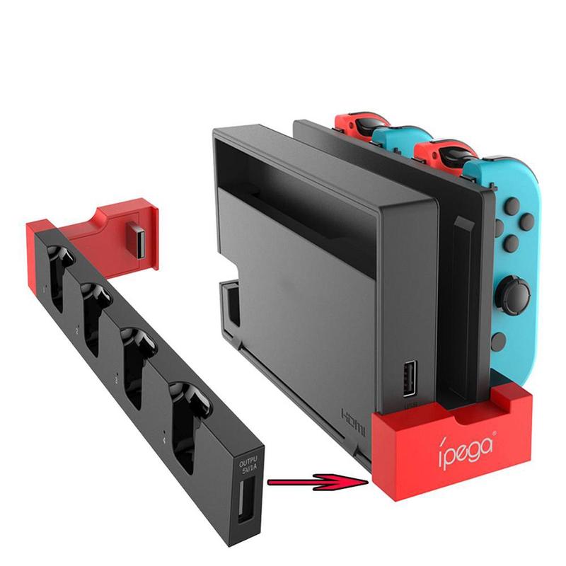 Multifunctional Desktop Charging Stand, 1 Count Game Controller Charging Station For Nintendo Switch & OLED Joy-Con, Console Accessories