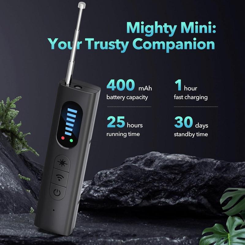 Portable Hidden Camera Wireless Detector, Mini Anti-spy Camera Detector, RF Signal Scanner, Bug Detector, GPS Tracker for Home, Car, Travel