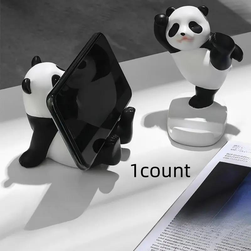 Creative Panda Design Phone Holder, Cute Desktop Phone Stand, Non-slip & Durable Phone Holder for Home Office, Mobile Phone Accessories