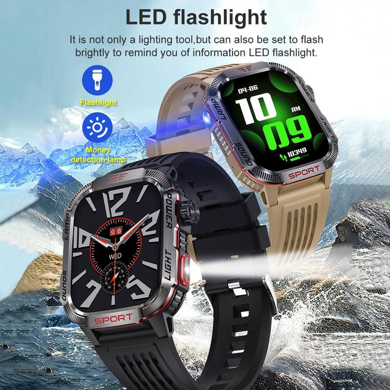 Multifunctional 2.01 Inch Smart Watch, Fashion Digital Watch with Heart Rate Monitoring & Sleep Tracking, Waterproof Sports Watch for Women & Men