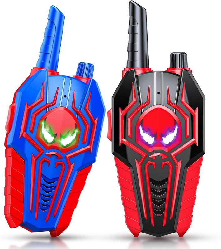 Spider Walkie Talkies for Kids: Toys Gifts for 3 4 5 6 7 8 9 Year Old Boys Girls Ages 5-7 Kids Walkie Talkies Outdoor Hiking 2 Way Radio Toy for 3-12 Year Old Boy Girl Christmas Birthday Gift Age 3-6