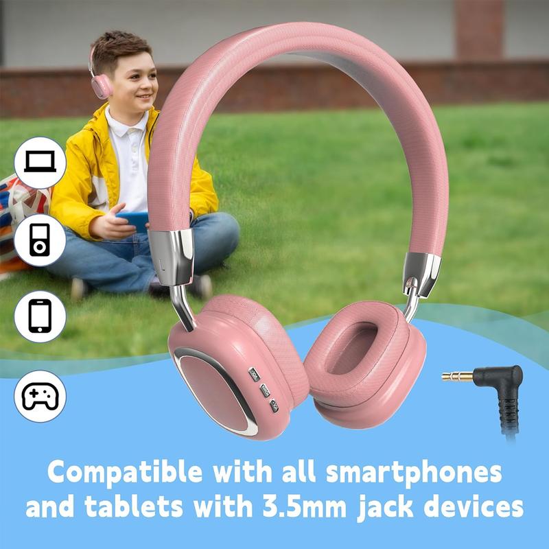 Wireless Headphones with Built-in Microphone, Electronic Audio Earbuds Wireless Noise Cancellation Headphones, Foldable Gaming Headset for Phones, Computers, MP3, Fun Summer Gift Folding Bluetooth Stereo