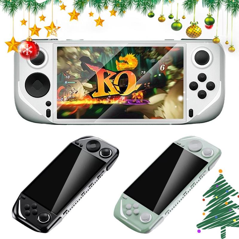 E6 Retro Handheld Game Console, 1 Count 5-Inch IPS Full Laminating Screen, Upgraded Hall Joystick, 5000mAh Long Battery Life Gaming Handheld