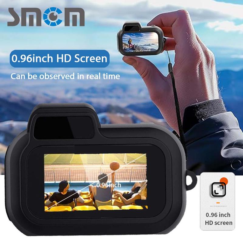 SMCM 1080P Mini Digital Camera, 0.96 Inch Display Camera with 8 Filters, Sports Camera with 32GB TF Card, Gift for Thanksgiving