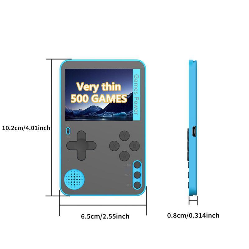 Portable Handheld Game Console, USB Rechargeable Retro Game Console, Handheld Game Console for Kids, Retro Game Console for Boys & Girls Gift