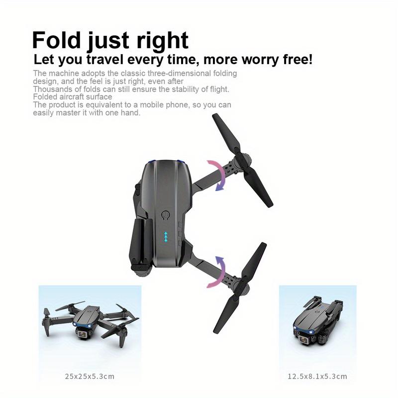 Dual Camera E99pro K3 Drone Quadcopter with Single Battery, Optical Flow, Fixed Point Hovering, and Remote Control for Aerial Photography