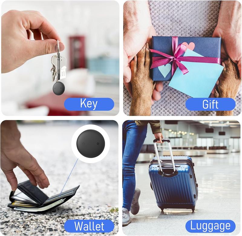 Smart Tag Bluetooth Luggage Tracker, IP66 Waterproof Air Tracker Works with Find My (iOS Only), Finder Locator for Keys, Luggage, Backpack, Wallet (1 Pack)