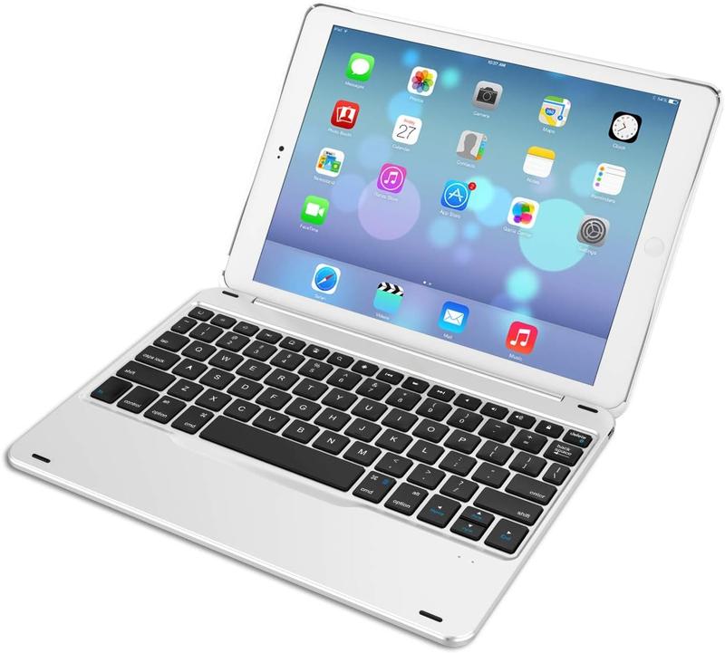 iPad 9.7-inch (iPad 6, 2018   iPad 5, 2017) Keyboard, Ultra-Thin Bluetooth Keyboard with Folio Full Protection Case for Apple iPad 9.7 iPad 6, 5 and iPad Air 1 with 130 Degree Swivel Rotating