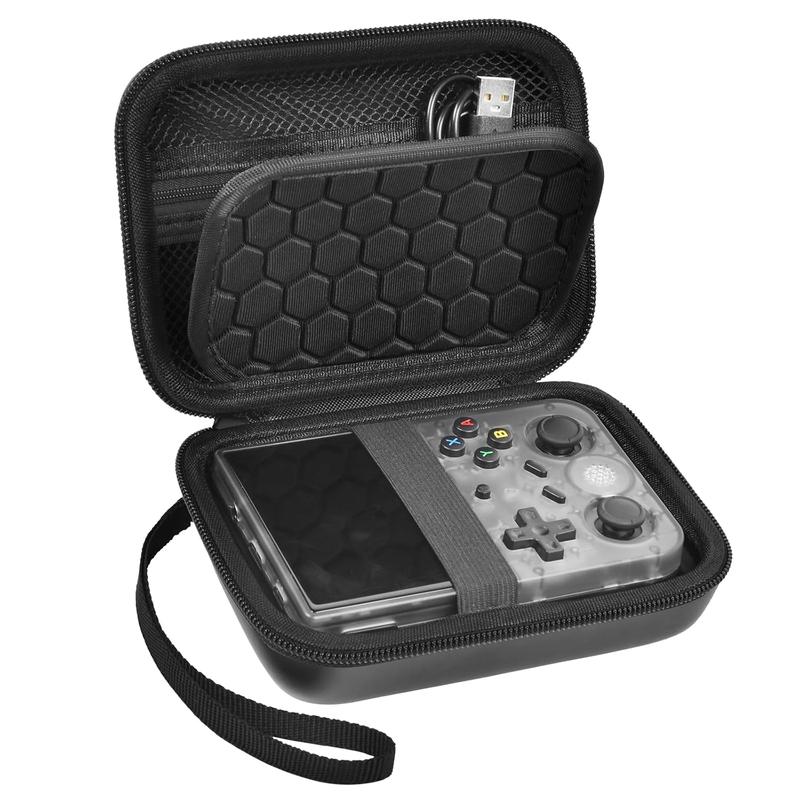 Travel Case Compatible with RG353V  RG35XX  RG353VS  R36S Retro Handheld Game Console, Handheld Emulator Storage Holder Organizer, Android Game Console Carrying Bag (Box Only)