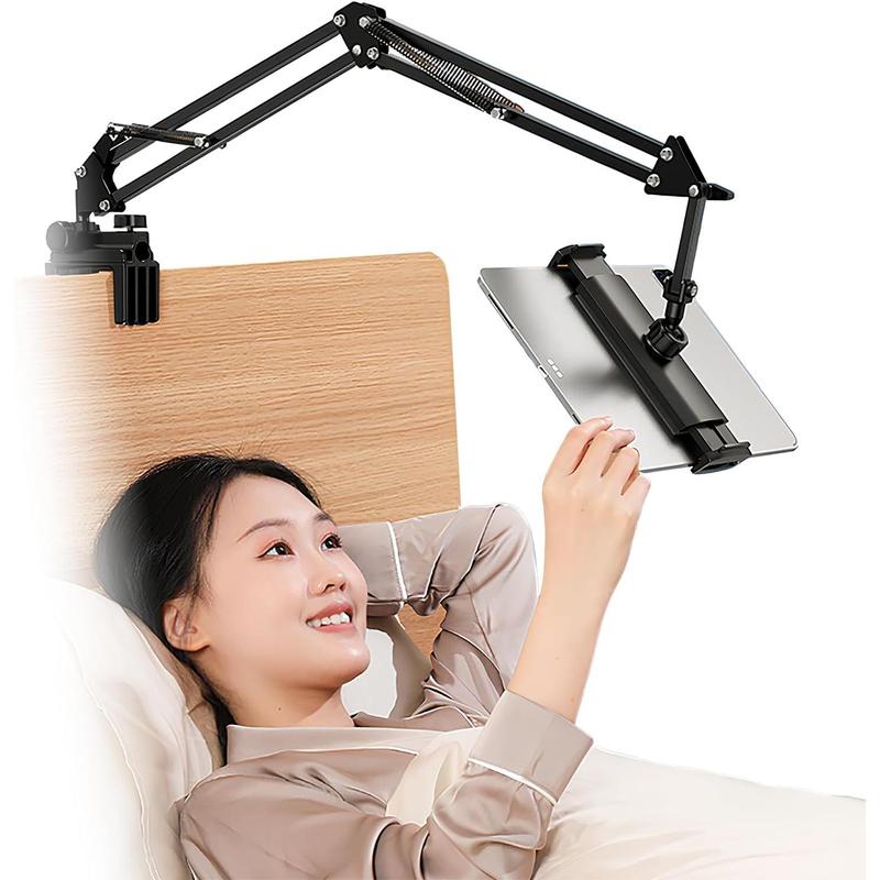 Tablet Holder Stand for Bed, Flexible Adjustable Tablet Arm Mount for Desk, Foldable Stand Compatible with iPad Mini Pro Air, Kindle, , Galaxy Tabs, More 4.7-13