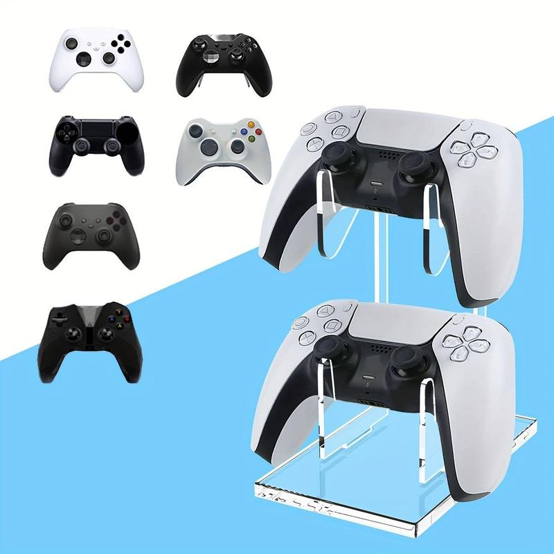 Double Layer Game Controller Holder, Game Controller Stand, Desktop Gamepad Display Stand for For PS5 PS4 Switch Pro Xbox Elite Xbox Xbox 360