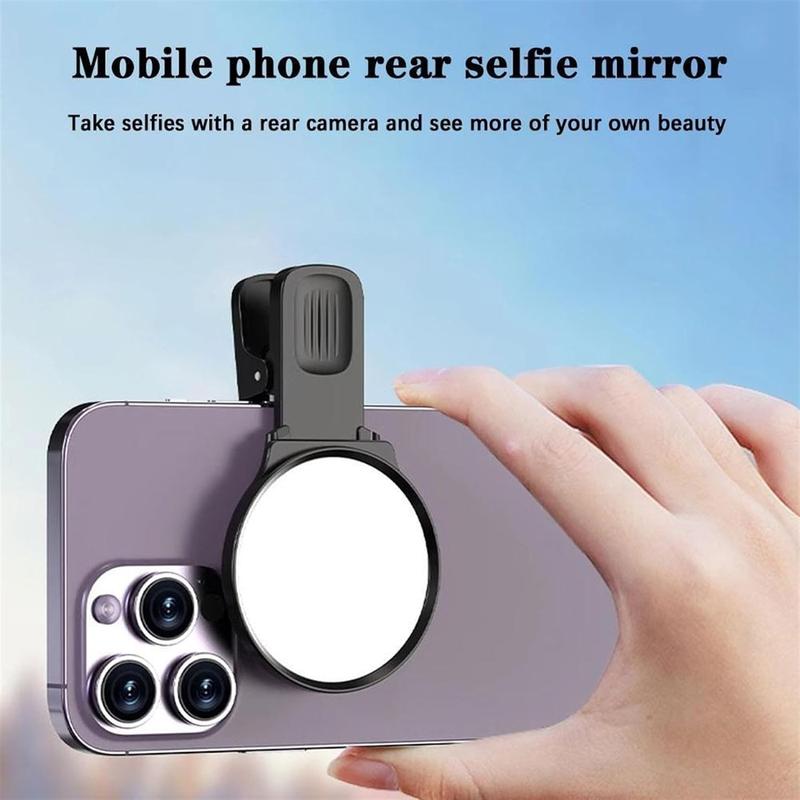 Phone Rear Camera Reflection Mirror with Storage Box, Mobile Phone Rear Camera Reflector, Phone Accessories for Women & Girls