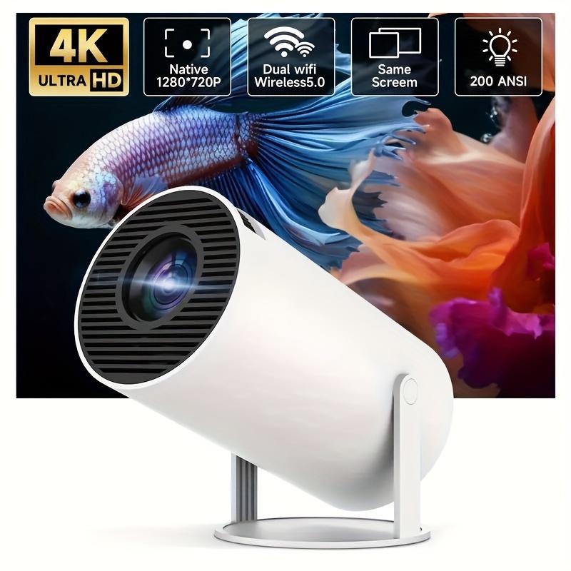 Sharp Display, Ultra-portable 4K Mini Projector - Smart WiFi And Wireless, Adjustable Screen, 180° Rotation, USB Powered - Perfect For Home Entertainment