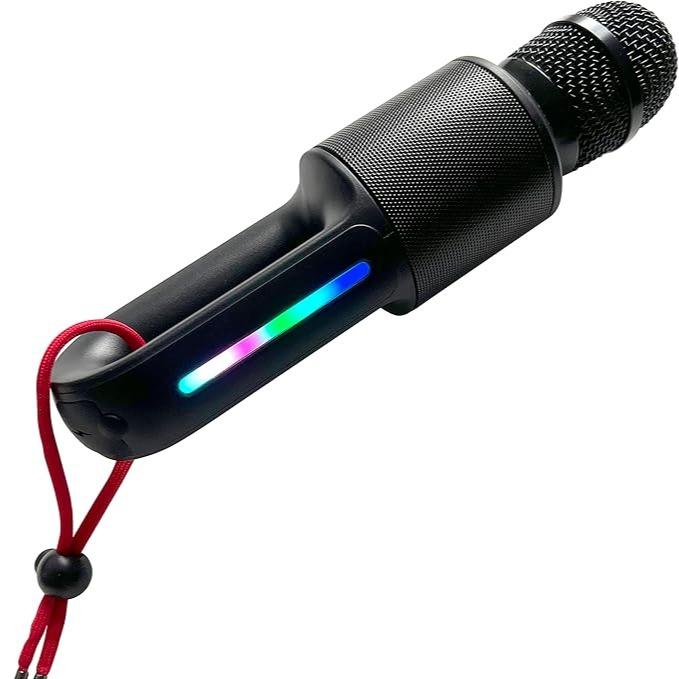 Singing Machine Move Mic, Handheld Bluetooth Karaoke Microphone and Speaker and 22 Professionally Tuned Vocal Effects, Audio