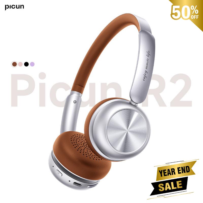 [Countdown to Savings]Picun R2 Wireless Retro Headphones ,100-Hour Playtime & Custom EQ3 Sound via App,Retro Design Trending for Music Lovers,Ideal Gift for Music Lovers 2024 Audio Electronic