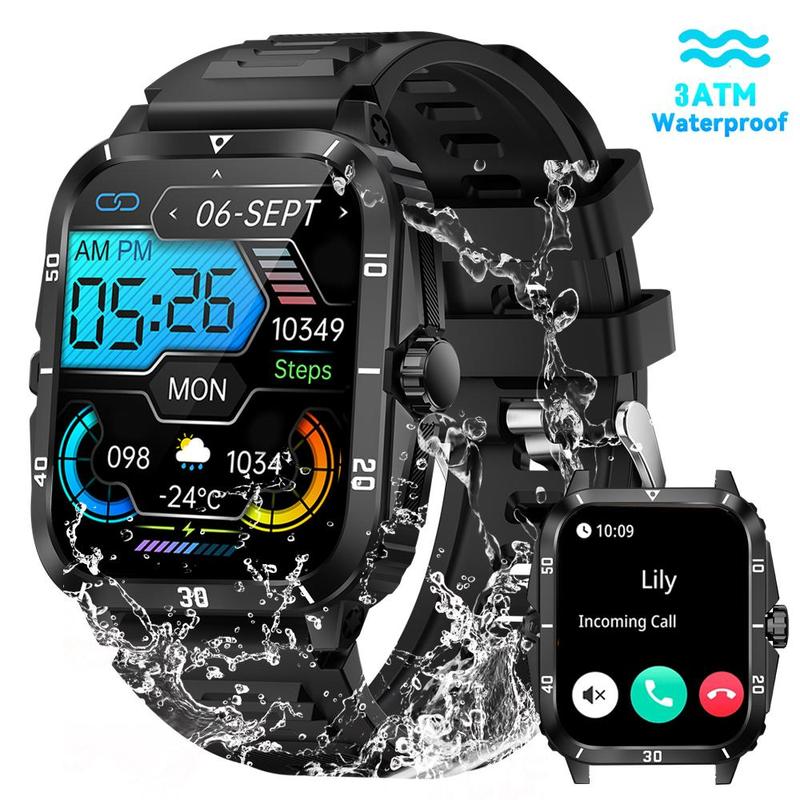 Smartwatch, Multi-functional Sports Smartwatches, Men's Tech Gadgets, Wireless Smart Watch with Call, Message Notification, Multiple Sports Modes, Suitable for Android & iPhone Phones