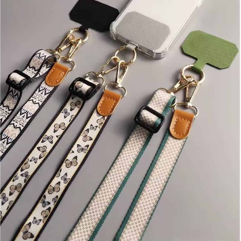 Colorful Plaid Pattern Phone Strap, Adjustable Phone Lanyard, Phone Hanging Rope, Multi-functional Phone Strap Compatible with Most Smartphone Cases