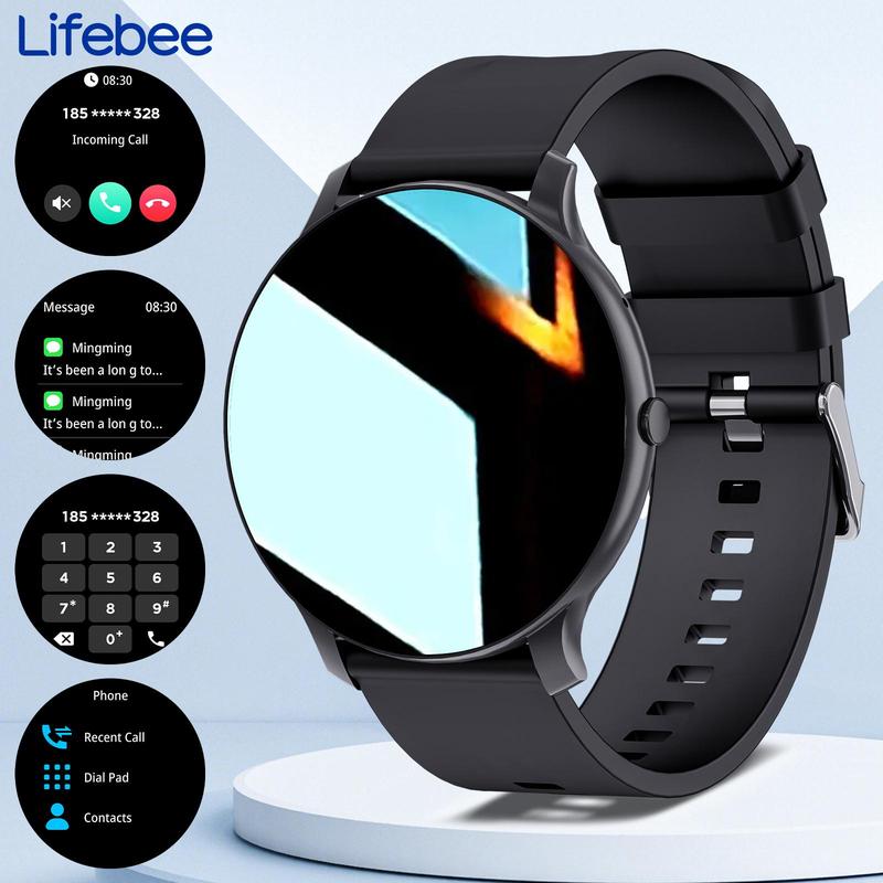 LIFEBEE Multifunctional Smart Watch, Fashionable Android Watch, Digital Sport Smartwatch with Wireless Call & Multiple Sports Modes, Waterproof Fitness Watch for Women & Men