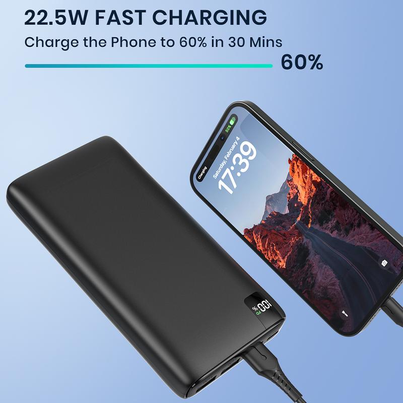 Christmas Gifts - Power Bank 26800mAh Portable Charger, 22.5W Fast Charging Portable Phone Charger PD QC3.0 USB C Battery Pack for iPhone 15 15 Plus 15 Pro 15 Pro Max, iPhone 14 13 Series, Samsung Galaxy, Best Gifts for Christmas