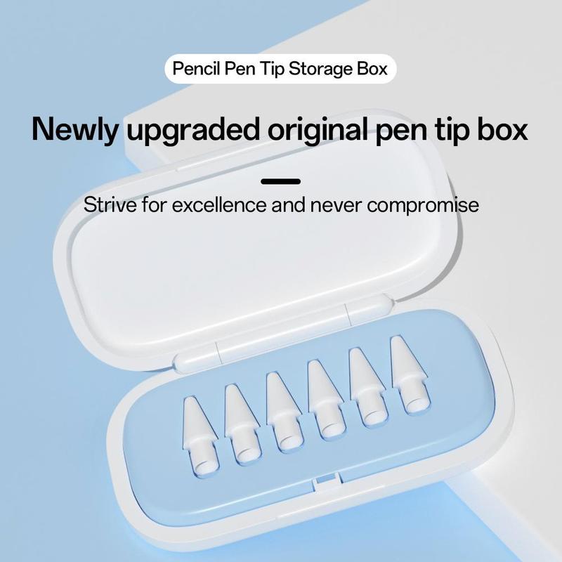 Replacement Pen Tip Compatible with Apple Pencil 1 2 pro, 1 Box Wear-resistant Anti-slip Silent Damping Pen Tip, Tablet & Computer Accessories