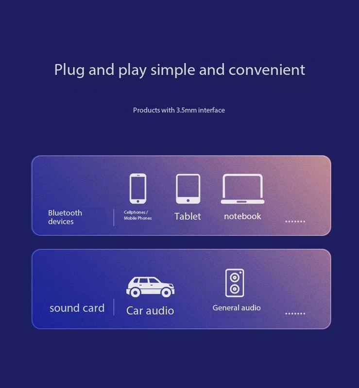 Bluetooth 5.3 Adapter for Car Aux Input - Receiver with Built-in Mic for Hands-Free Calls, Compatible with Car Speaker and Home Audio