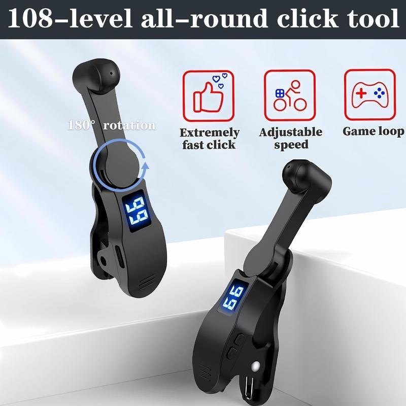 2024 New Auto Clicker for SmartPhone, Phone Screen Tapper forPhone Apps Video Live StreamingGadget Fast Click Simulation FingerContinuous Click for Live BroadcastsLikes, Games, Shopping, RewardTasks