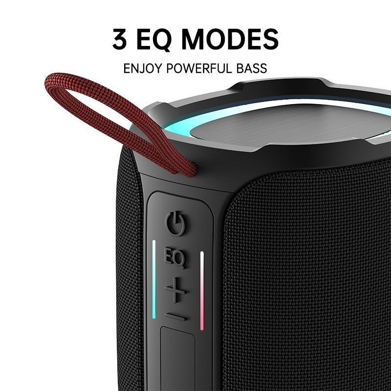 A must-have portable wireless Bluetooth speaker for holidays, featuring surround sound, IPX7 waterproof rating, long battery life, and high-power 3D stereo sound. Ideal for outdoor activities, gatherings, and travel, it also makes an excellent gift.