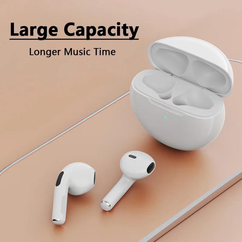 Original Air Pro 6 TWS Wireless Bluetooth Headset 5.3 Headphone Mini Earphone with Mic Charging Box for Xiaomi iPhone Earbuds Audio Chargeable Electronic Audio Chargeable Audio Chargeable