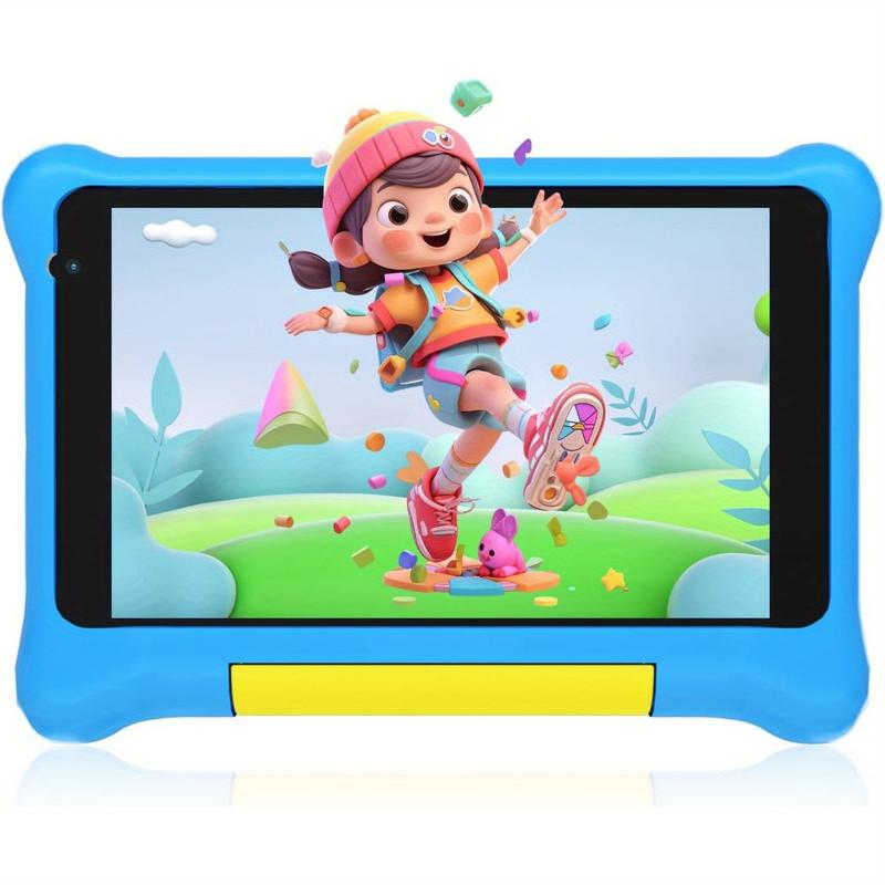 8-inch Kids Tablet Android 12 with Case, WiFi, Parental Control Mode, Dual Camera, Eye Protection, Learning Tablet