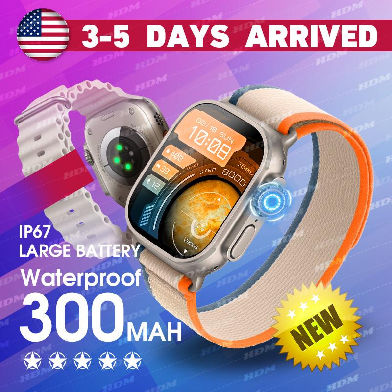 Waterproof Smartwatch with Heart Rate & SpO2 Monitoring, 100+ Sports Modes, Bluetooth Calling & AI Assistant - Wearable