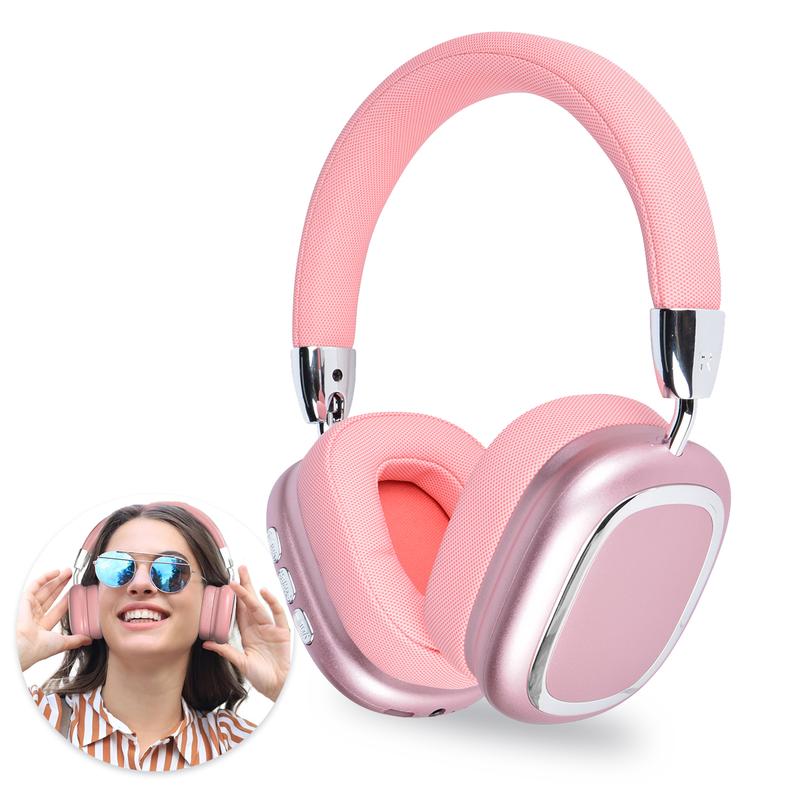 Wireless Headphones with Built-in Microphone, Electronic Audio Earbuds Wireless Noise Cancellation Headphones, Foldable Gaming Headset for Phones, Computers, MP3, Fun Summer Gift Folding Bluetooth Stereo