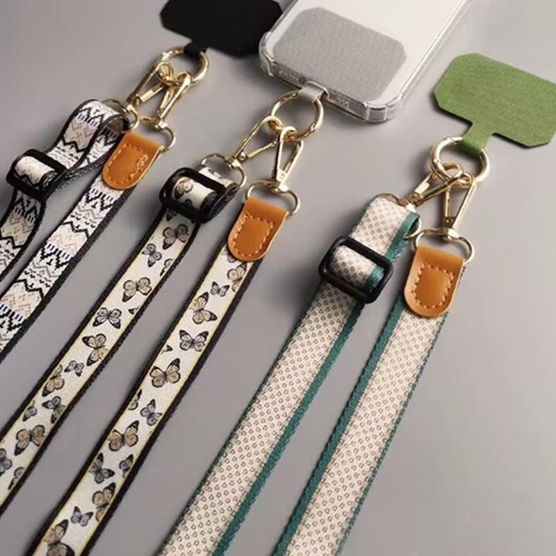 Colorful Plaid Pattern Phone Strap, Adjustable Phone Lanyard, Phone Hanging Rope, Multi-functional Phone Strap Compatible with Most Smartphone Cases