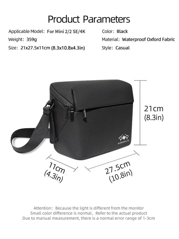 Outdoor Carrying Bag, Mini 2 Drone Storage Shoulder Bag, Portable Travel Organizer for DJI Mini 4K Mini 2 Mini 2 SE