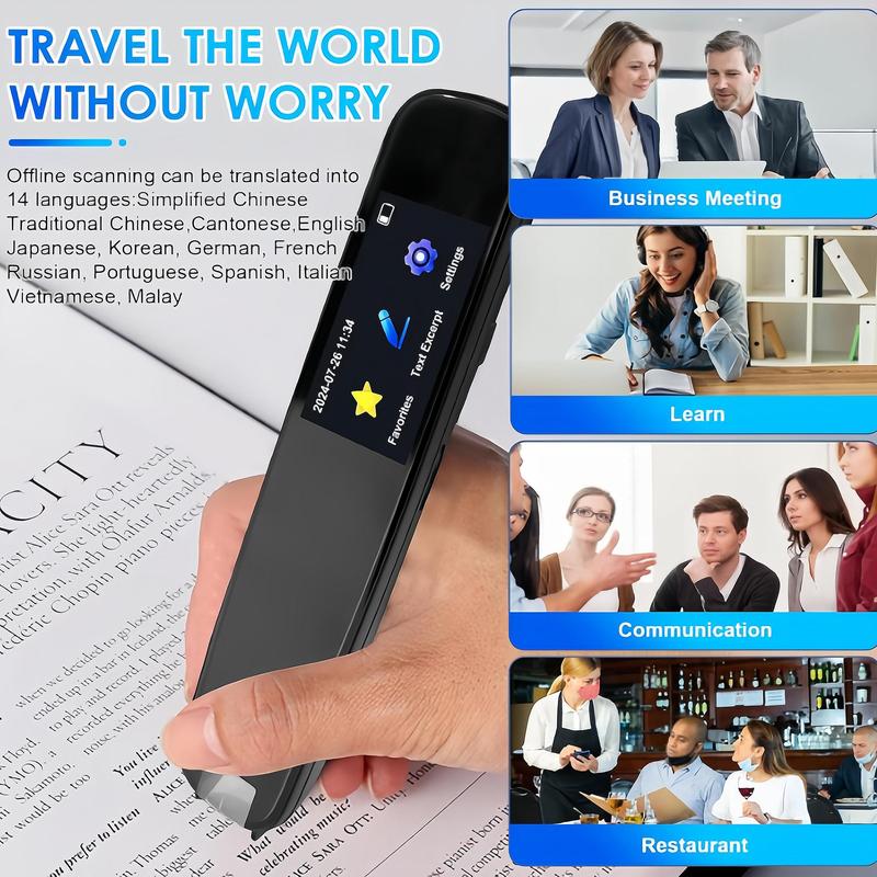 Smart Scan Translation Pen,School Supplies, Electronics Portable Smart Pen, Scan Translator, Digital Translation Pen Electronics, Support 2- way Translation(requires Wifi Connection),Electronics Education Devices