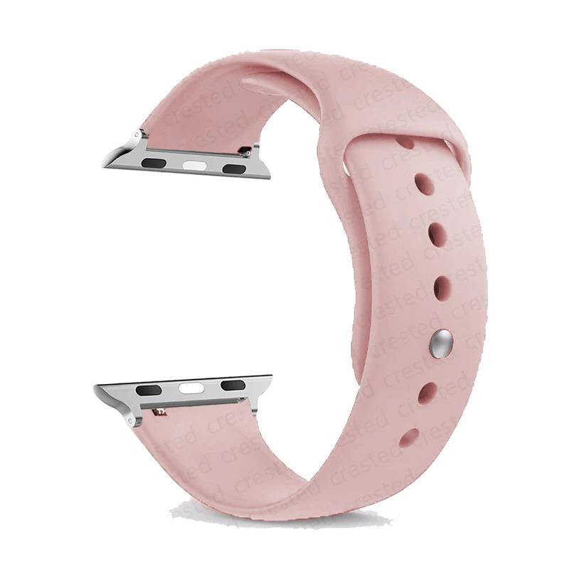 Silicone strap For Apple Watch bands 44mm 40mm 45mm 41mm 38mm 42mm belt bracelet iWatch series se 9 8 7 6 5 3 ultra 2 band 49mm