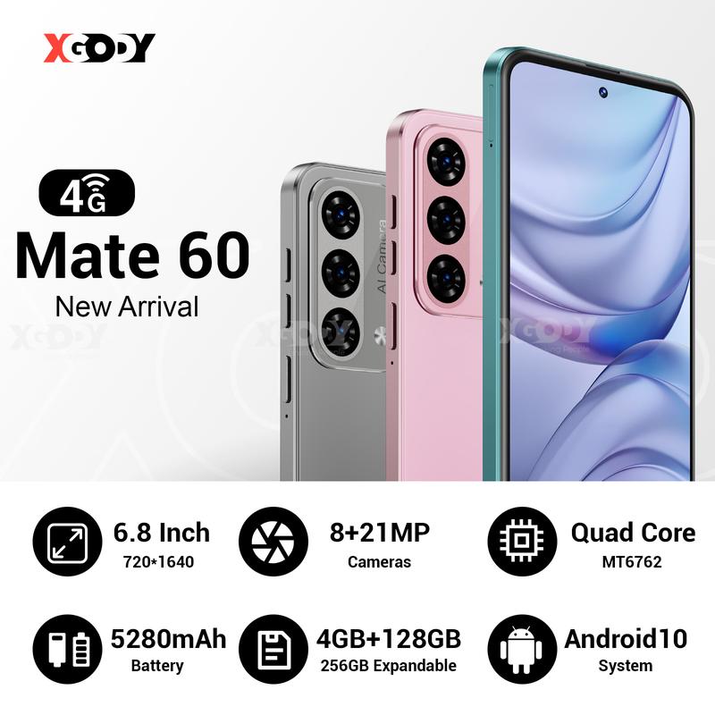 Xgody Mate 60 Unlocked Cellphone - 6.79'' HD+ Display, 21MP Camera & 5280mAh Battery for Ultimate Performance! 4G US Smartphone