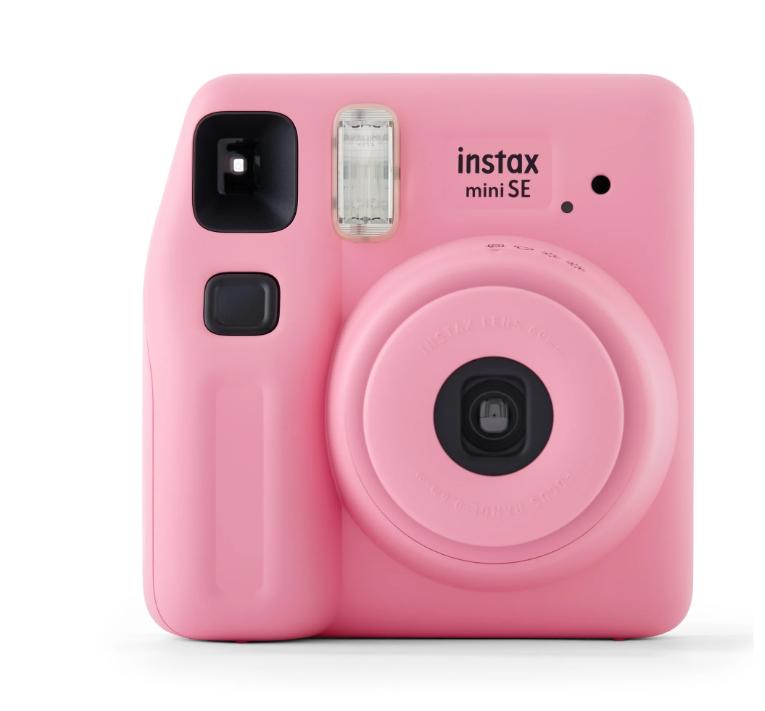 Fujifilm instax Mini SE Instant Camera with Bonus 10 pack Mini Film, Pink